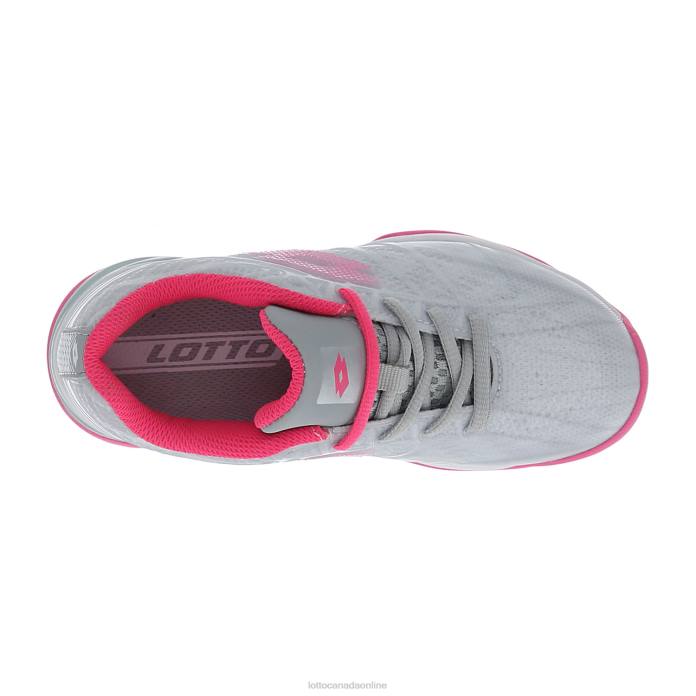 MIRAGE 300 ALR JR VAPOR GRAY/VIVID FUCHSIA/COOL GRAY 7C Lotto Kids Shoes 0Z6F1129