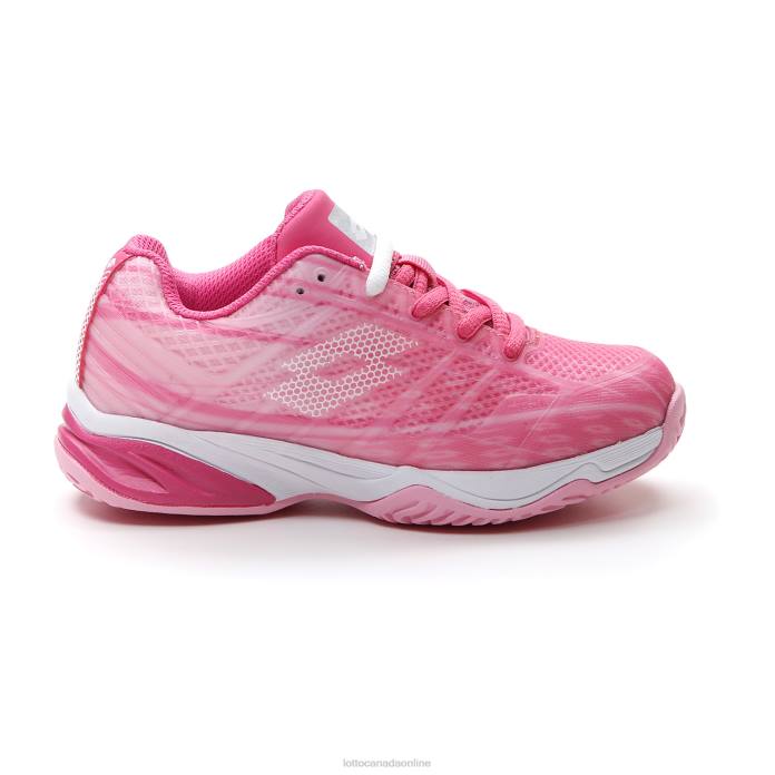 MIRAGE 300 ALR JR WILD ORCHID/ALL WHITE/PINK 243C Lotto Kids Shoes 0Z6F1130
