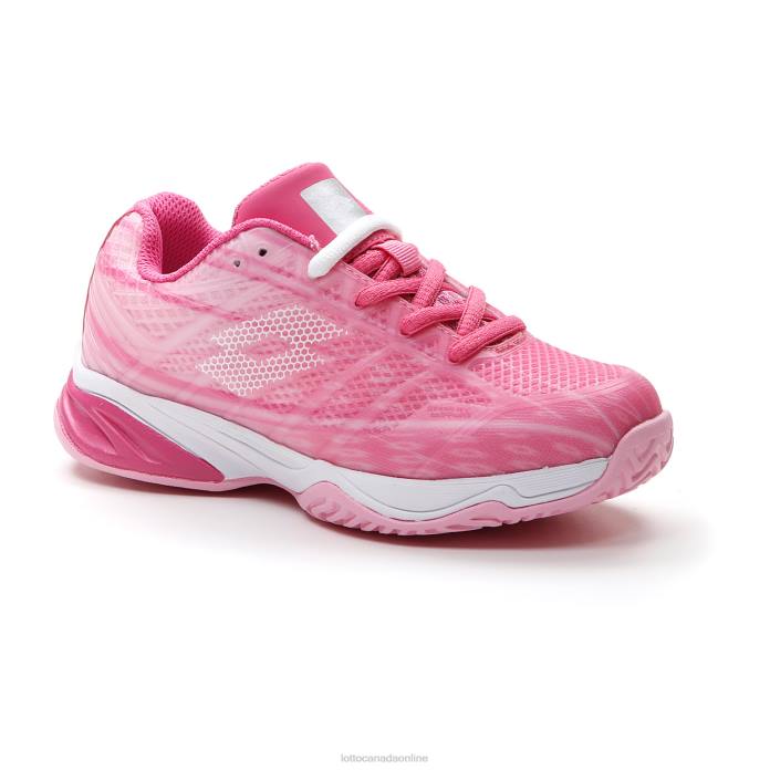 MIRAGE 300 ALR JR WILD ORCHID/ALL WHITE/PINK 243C Lotto Kids Shoes 0Z6F1130