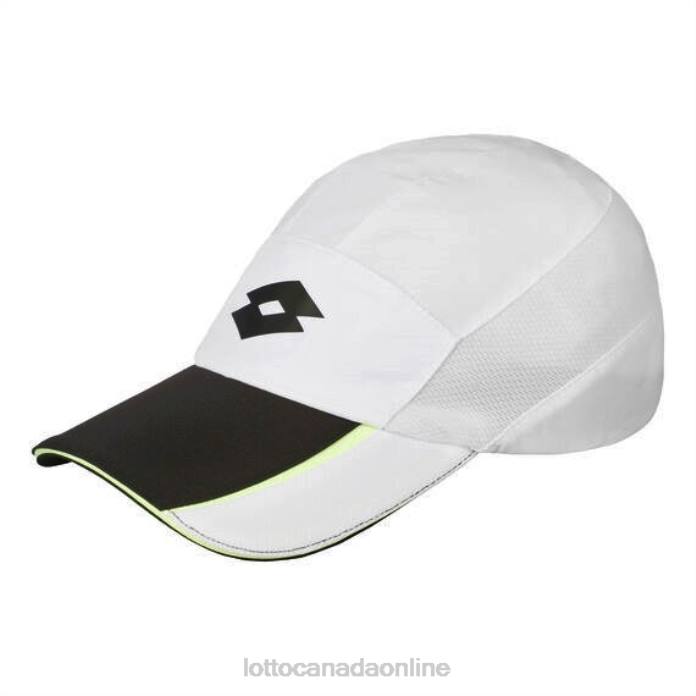 TENNIS CAP BRIGHT WHITE/ALL BLACK Lotto Man Accessoris 0Z6F666