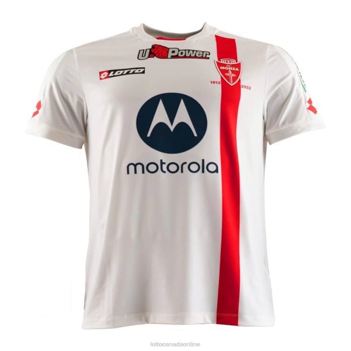 AC Monza Away 22/23 Authentic BRIGHT WHITE Lotto Man Apparel 0Z6F641