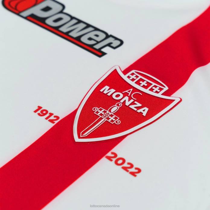 AC Monza Away 22/23 Authentic BRIGHT WHITE Lotto Man Apparel 0Z6F641