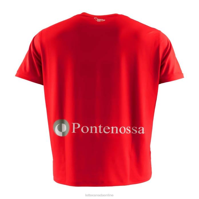 AC Monza Home 22/23 Authentic FLAME RED Lotto Man Apparel 0Z6F640