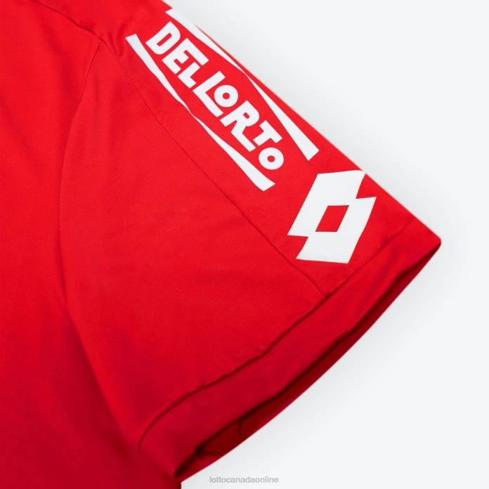 AC Monza Home 22/23 Authentic FLAME RED Lotto Man Apparel 0Z6F640