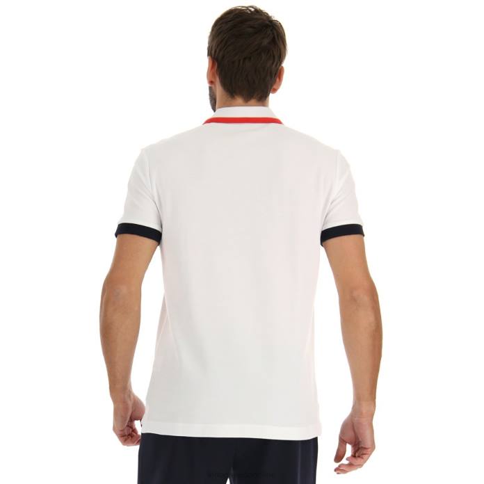 POLO ALASSIO II PQ BRIGHT WHITE Lotto Man Apparel 0Z6F577