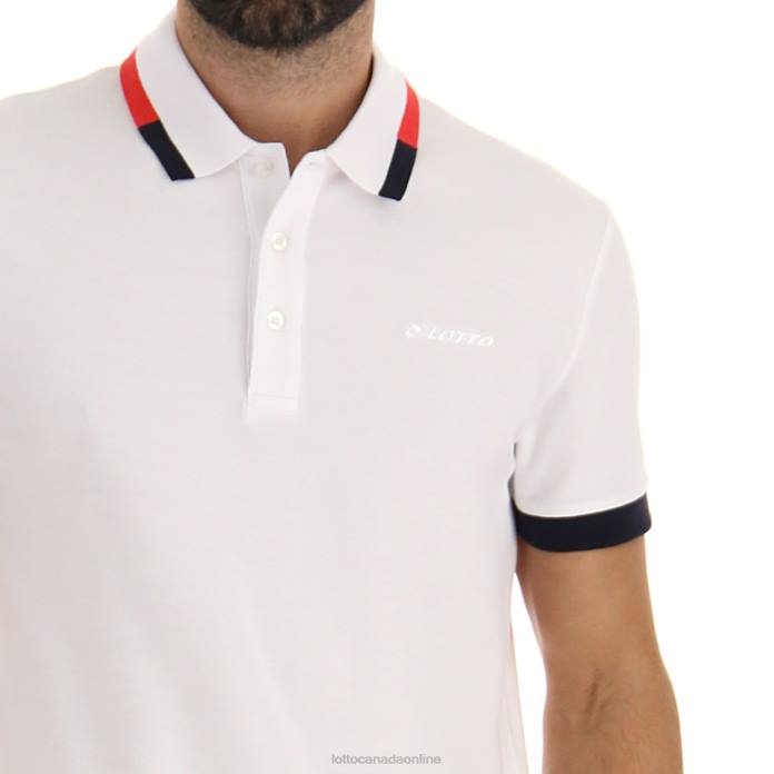 POLO ALASSIO II PQ BRIGHT WHITE Lotto Man Apparel 0Z6F577