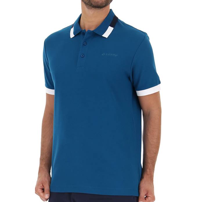 POLO ALASSIO II PQ LYONS BLUE Lotto Man Apparel 0Z6F578
