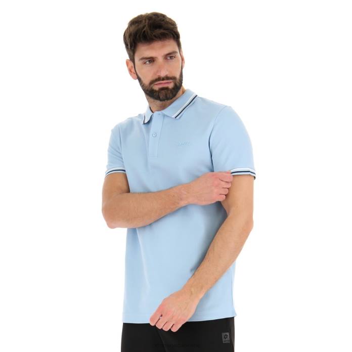 POLO CLASSICA AIRY BLUE/BRIGHT WHITE Lotto Man Apparel 0Z6F561