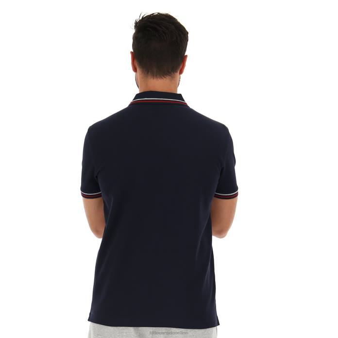 POLO CLASSICA PQ NAVY BLUE/RED SCOOTER Lotto Man Apparel 0Z6F590