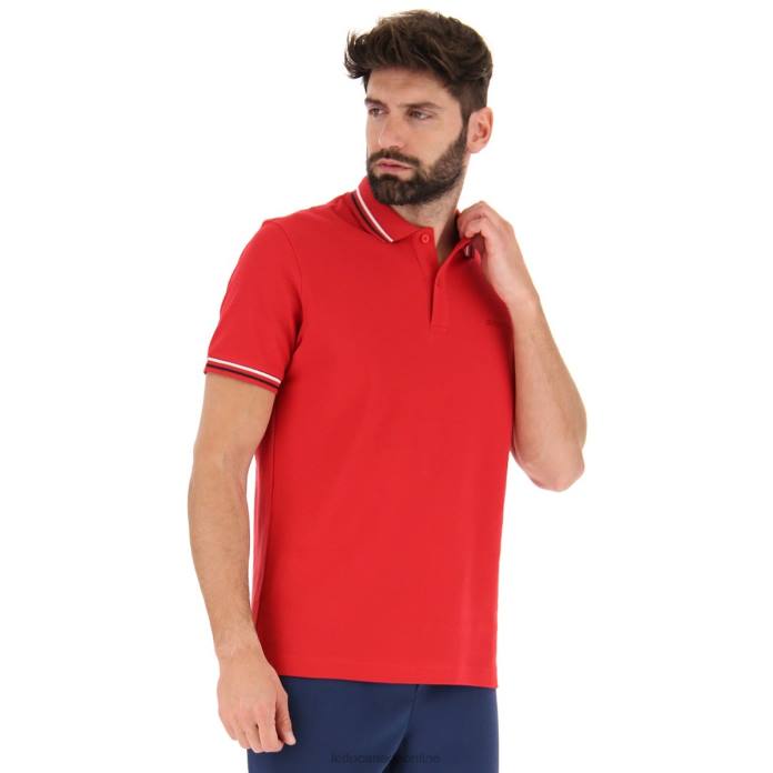 POLO CLASSICA TANGO RED/NAVY BLUE Lotto Man Apparel 0Z6F557