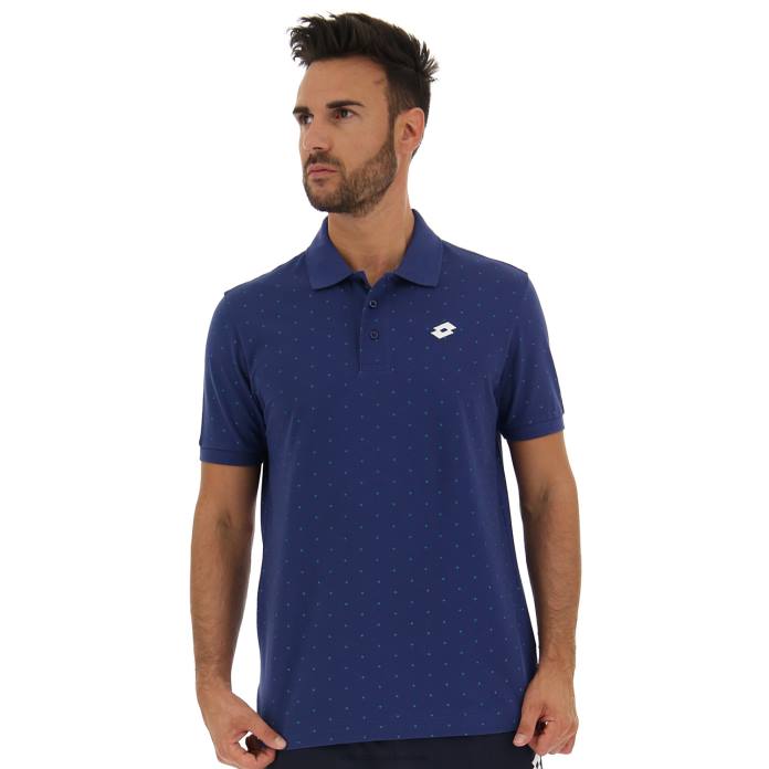 POLO ELBA II PQ BLUE PEONY Lotto Man Apparel 0Z6F581