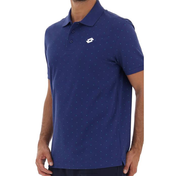 POLO ELBA II PQ BLUE PEONY Lotto Man Apparel 0Z6F581