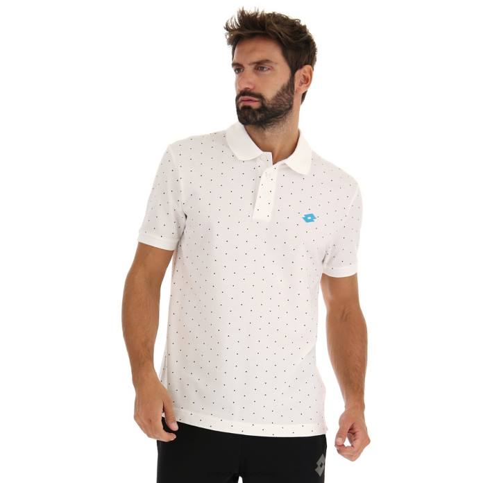 POLO ELBA II PQ BRIGHT WHITE Lotto Man Apparel 0Z6F580