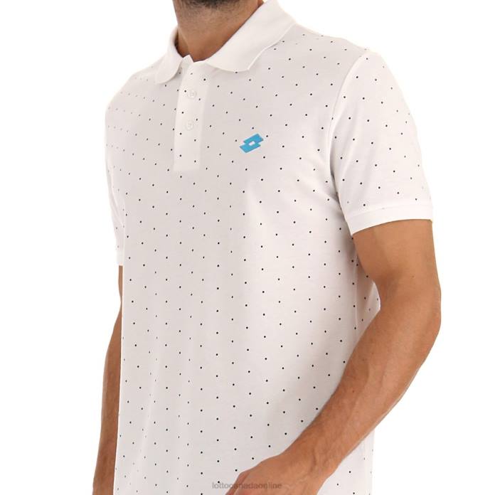 POLO ELBA II PQ BRIGHT WHITE Lotto Man Apparel 0Z6F580