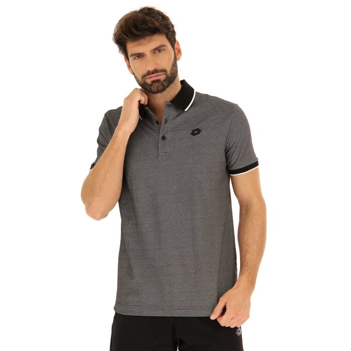 POLO FIRENZE PQ ALL BLACK Lotto Man Apparel 0Z6F563