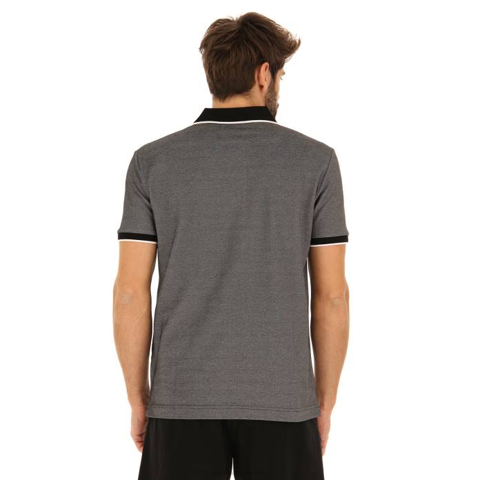 POLO FIRENZE PQ ALL BLACK Lotto Man Apparel 0Z6F563