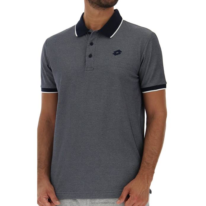 POLO FIRENZE PQ NAVY BLUE/BRILLIANT WHITE Lotto Man Apparel 0Z6F575