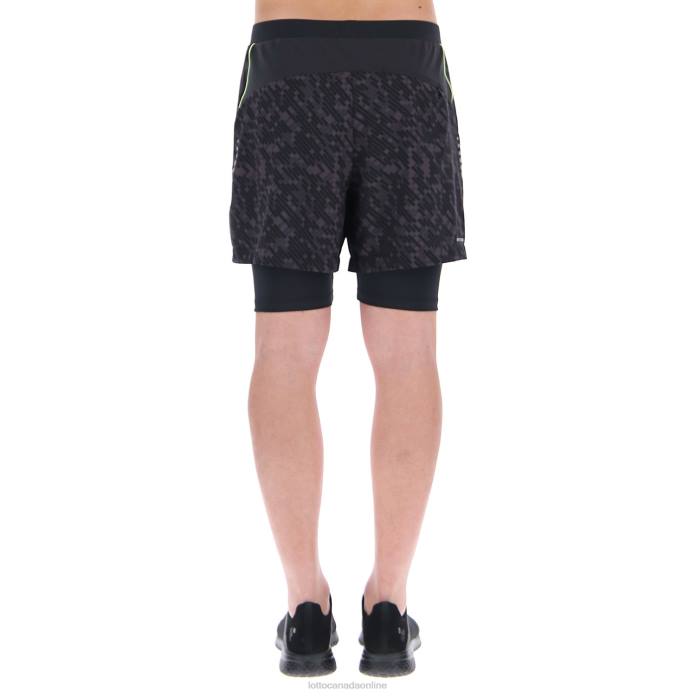 RUN&FIT SHORT PRT PL SPORTS Lotto Man Apparel 0Z6F622