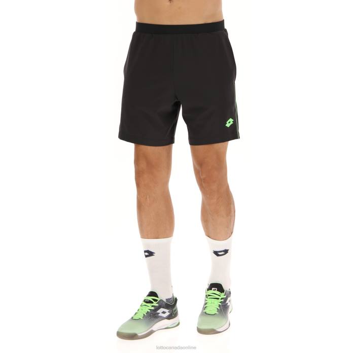 SUPERRAPIDA V SHORT ALL BLACK/GREEN APPLE NEO Lotto Man Apparel 0Z6F624