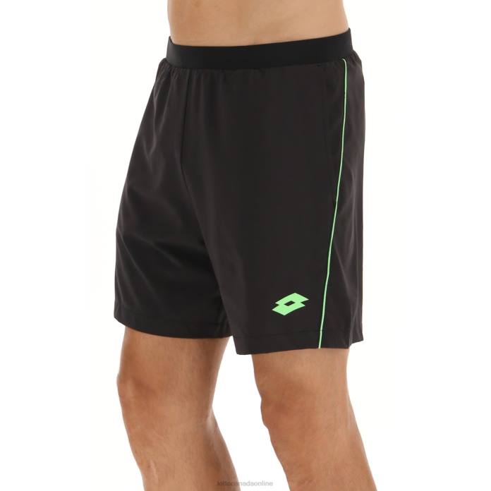SUPERRAPIDA V SHORT ALL BLACK/GREEN APPLE NEO Lotto Man Apparel 0Z6F624