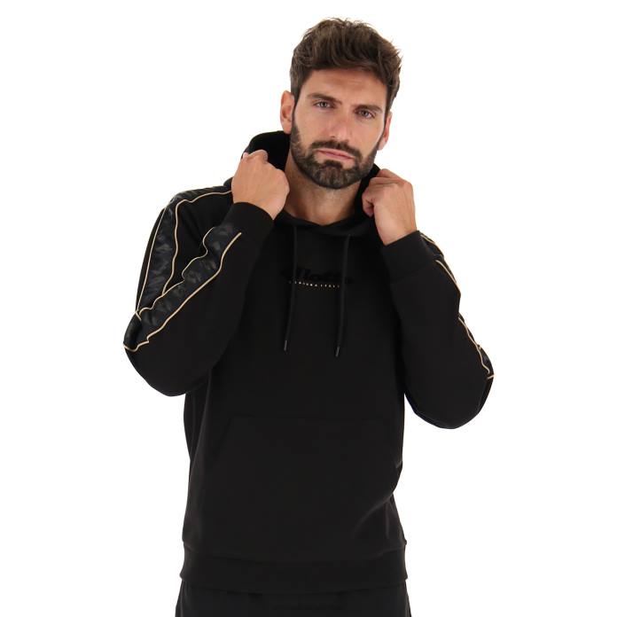 ATHLETICA CLASSIC IV SWEAT HD PL ALL BLACK Lotto Man Apparel 0Z6F289