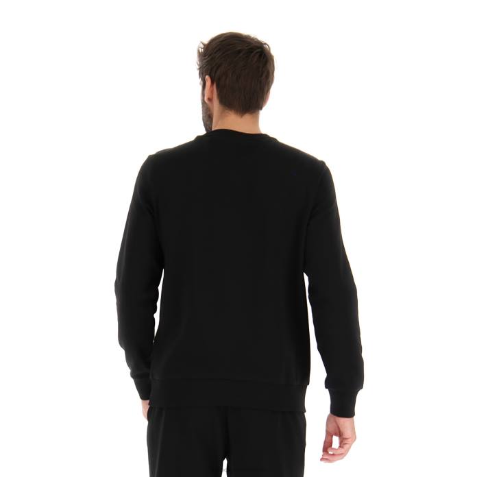 MSC SWEAT RN ALL BLACK Lotto Man Apparel 0Z6F278
