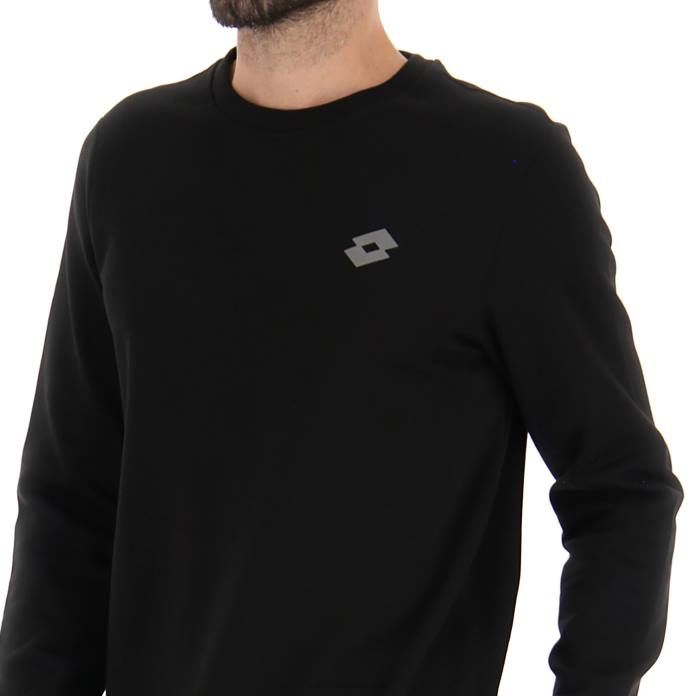 MSC SWEAT RN ALL BLACK Lotto Man Apparel 0Z6F278