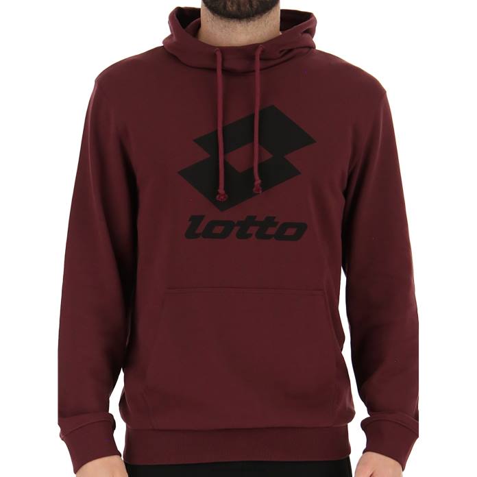 SMART II SWEAT HD FT VINEYARD DK RED Lotto Man Apparel 0Z6F294