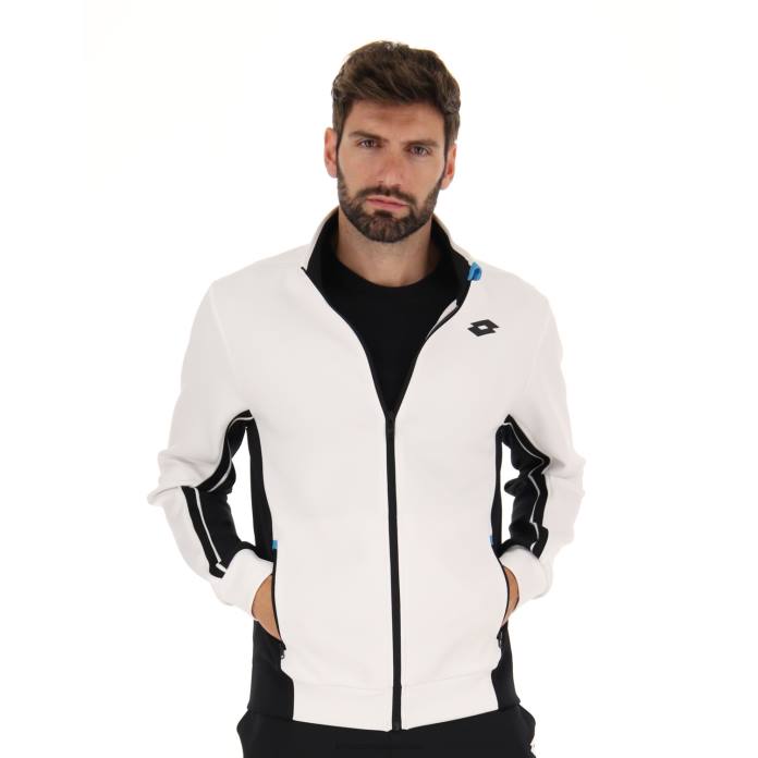 SQUADRA II JACKET BRIGHT WHITE/ALL BLACK Lotto Man Apparel 0Z6F275