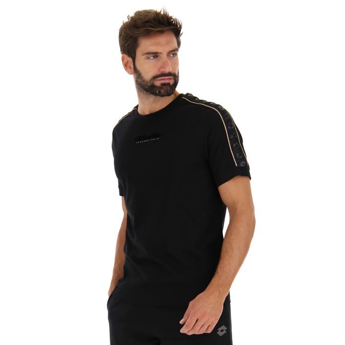 ATHLETICA CLASSIC IV TEE JS ALL BLACK Lotto Man Apparel 0Z6F379