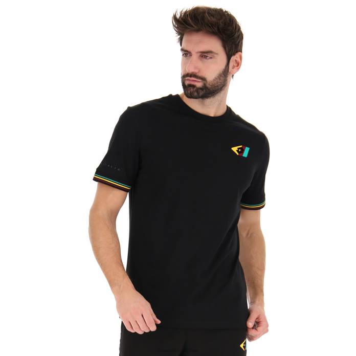 ATHLETICA CLASSIC V TEE ALL BLACK Lotto Man Apparel 0Z6F388