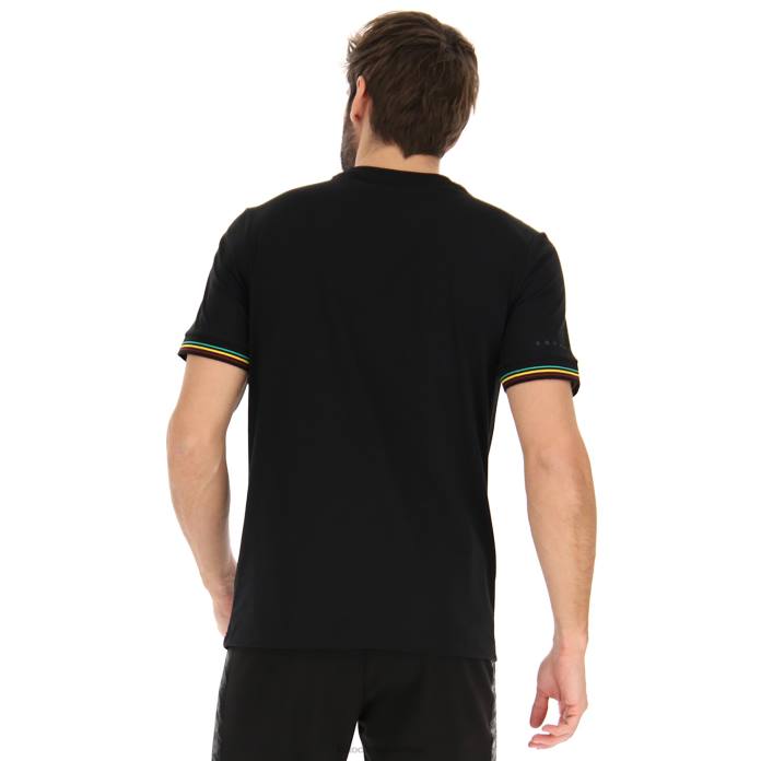 ATHLETICA CLASSIC V TEE ALL BLACK Lotto Man Apparel 0Z6F388