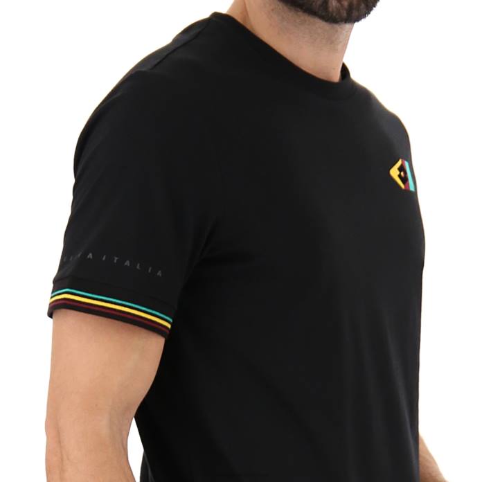 ATHLETICA CLASSIC V TEE ALL BLACK Lotto Man Apparel 0Z6F388