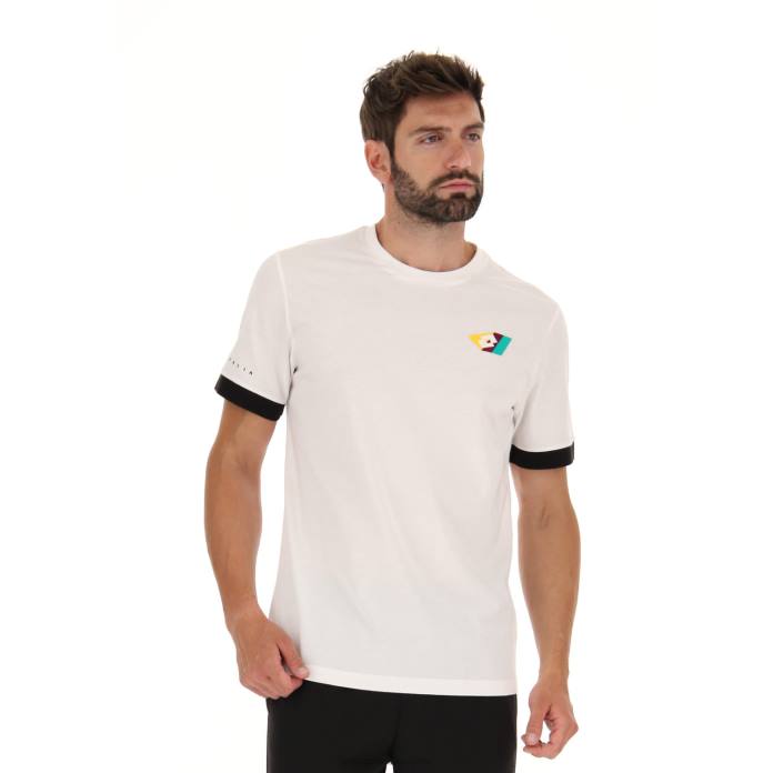 ATHLETICA CLASSIC V TEE CANDY WHITE Lotto Man Apparel 0Z6F389