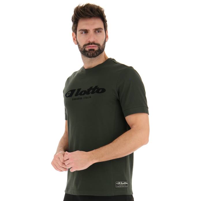 ATHLETICA DUE V TEE DUFFEL GREEN Lotto Man Apparel 0Z6F387