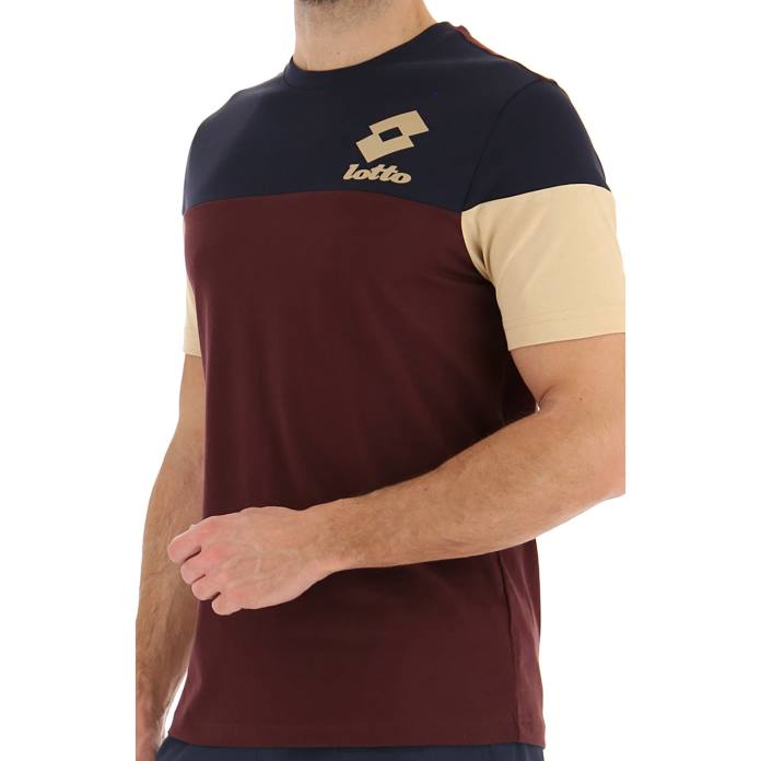 ATHLETICA LG III TEE BCK JS VINEYARD DK RED Lotto Man Apparel 0Z6F383