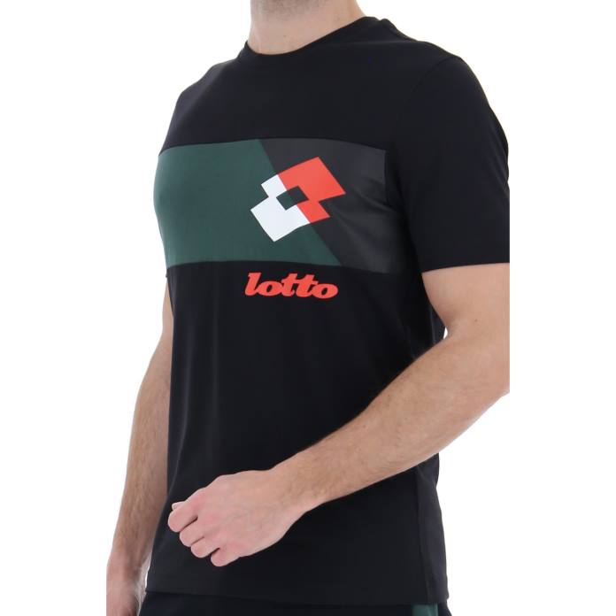 ATHLETICA LG III TEE JS ALL BLACK Lotto Man Apparel 0Z6F385