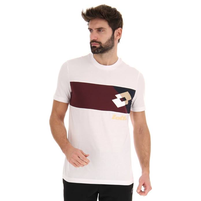 ATHLETICA LG III TEE JS BRIGHT WHITE Lotto Man Apparel 0Z6F384