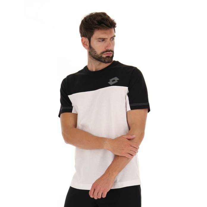 DINAMICO VI TEE BLOCK BRIGHT WHITE Lotto Man Apparel 0Z6F417