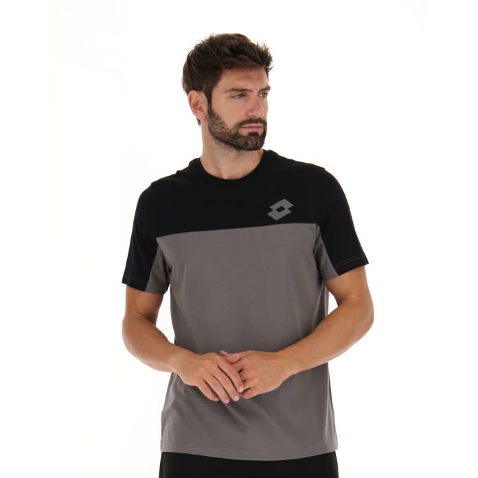 DINAMICO VI TEE BLOCK CHARCOAL Lotto Man Apparel 0Z6F418