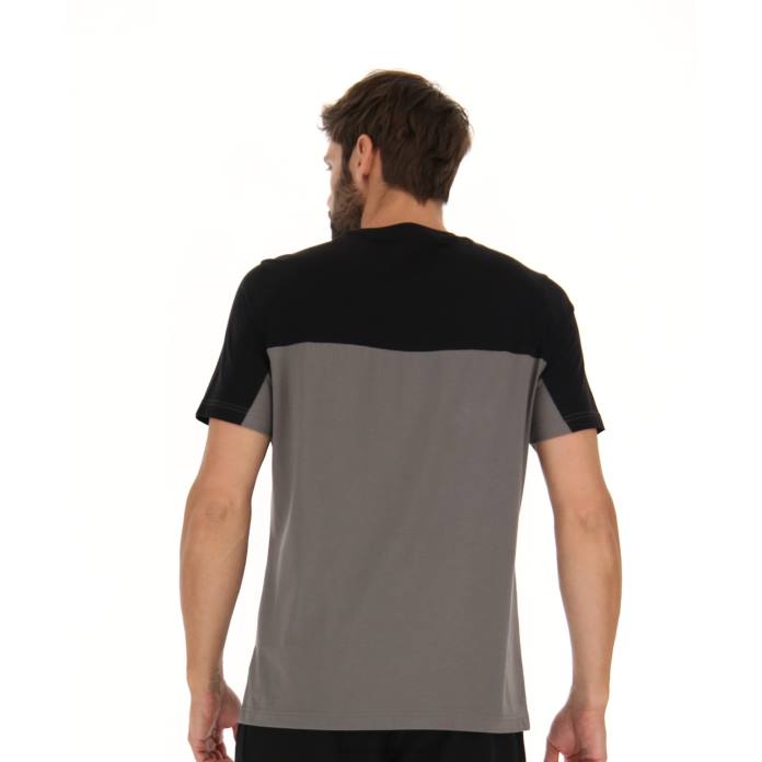 DINAMICO VI TEE BLOCK CHARCOAL Lotto Man Apparel 0Z6F418