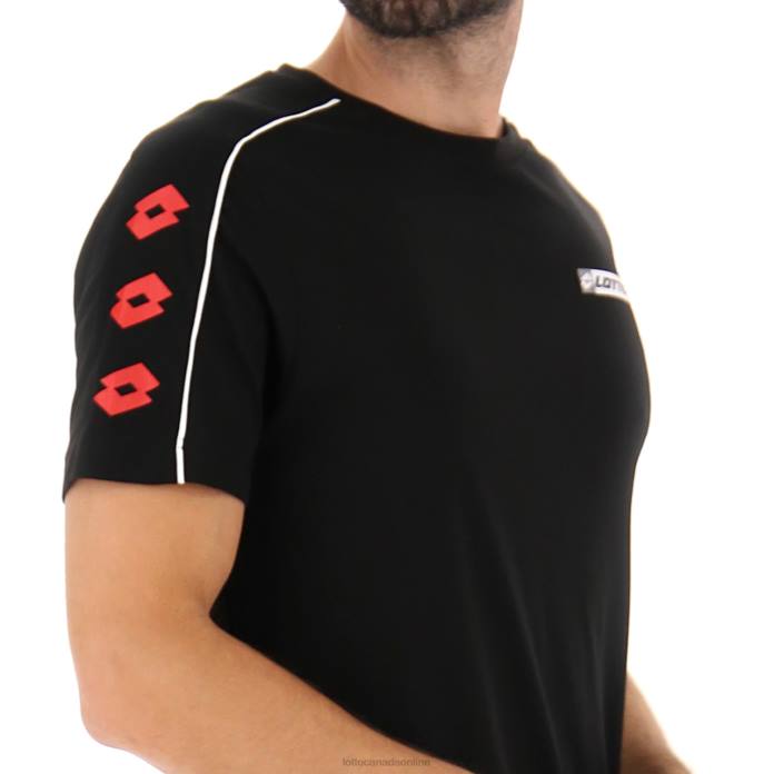 LOGO VIII TEE 1 ALL BLACK Lotto Man Apparel 0Z6F413