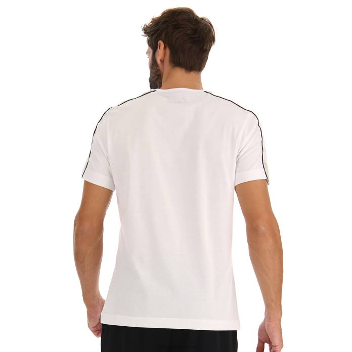 LOGO VI TEE JS BRIGHT WHITE Lotto Man Apparel 0Z6F463