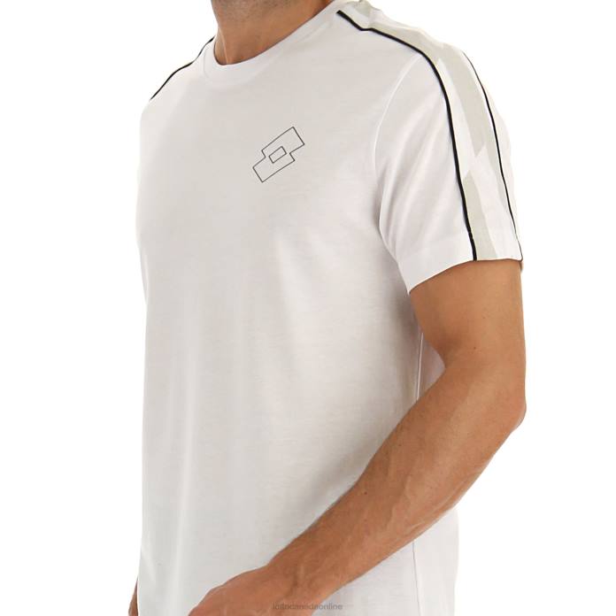 LOGO VI TEE JS BRIGHT WHITE Lotto Man Apparel 0Z6F463