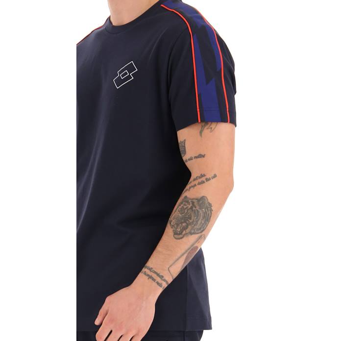 LOGO VI TEE JS NAVY BLUE Lotto Man Apparel 0Z6F459