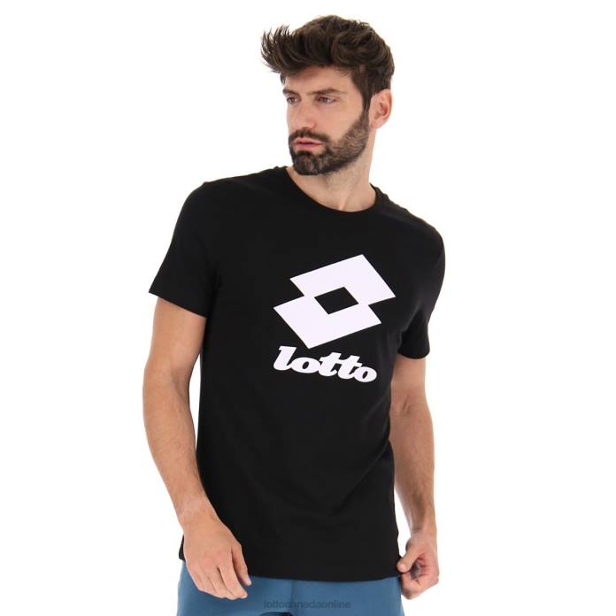 SMART III TEE ALL BLACK Lotto Man Apparel 0Z6F403