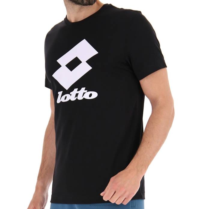 SMART III TEE ALL BLACK Lotto Man Apparel 0Z6F403
