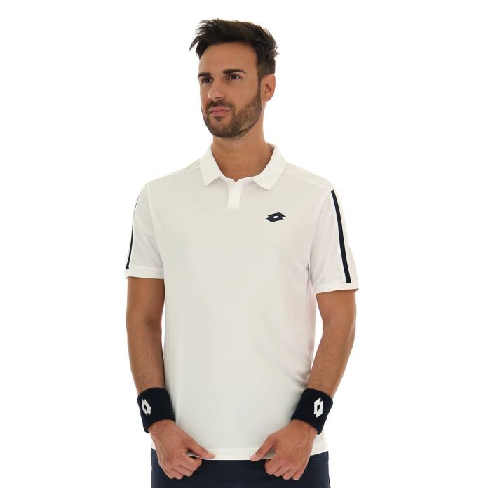 SQUADRA II POLO PL BRIGHT WHITE Lotto Man Apparel 0Z6F506