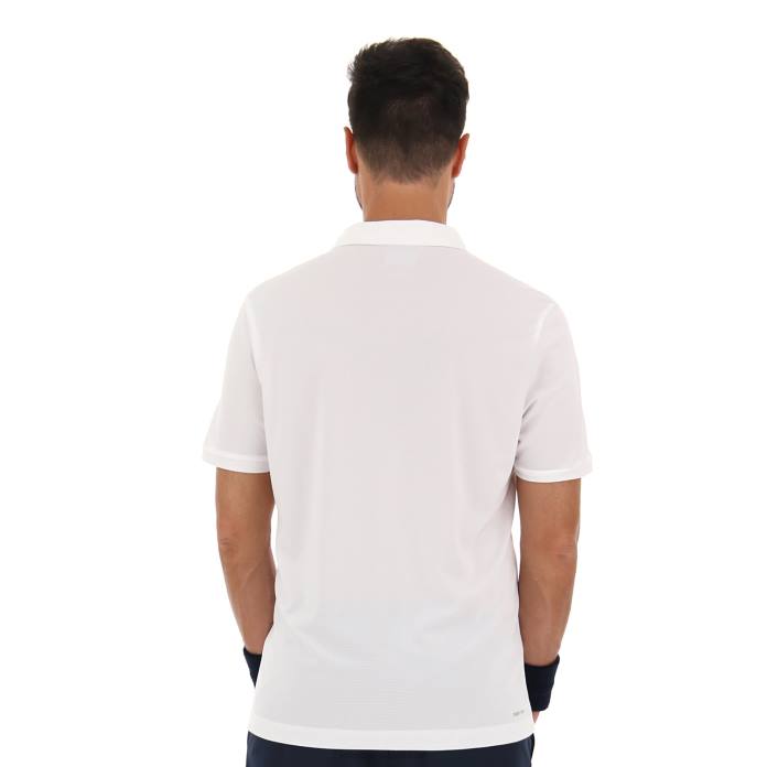 SQUADRA II POLO PL BRIGHT WHITE Lotto Man Apparel 0Z6F506