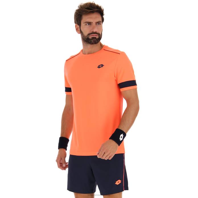 SUPERRAPIDA V TEE CORAL FLUO Lotto Man Apparel 0Z6F501